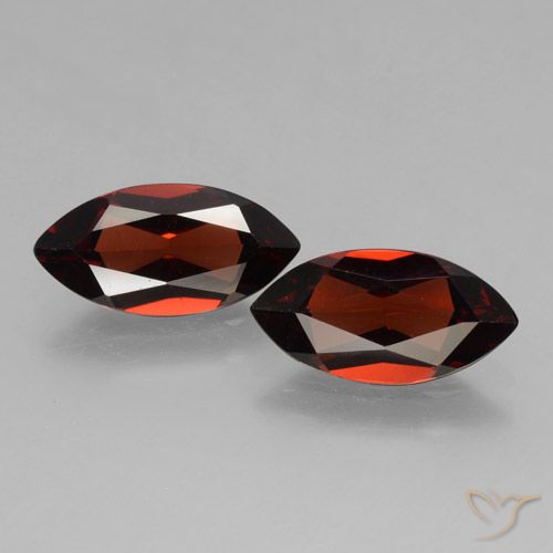 3.88ctw Naturale Sangria rossa Granato Piropo, Taglio marquise, VVS-VS