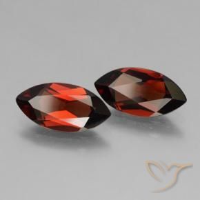Gemme di Granato Piropo Sangria rossa naturale da 3.88 ct, Taglio marquise, VVS-VS
