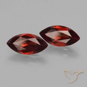 Gemme di Granato Piropo Rosso scuro naturale da 3.68 ct, Taglio marquise, VVS-VS