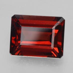 Granato piropo naturale rosso da 3,04 ct, taglio smeraldo, VS