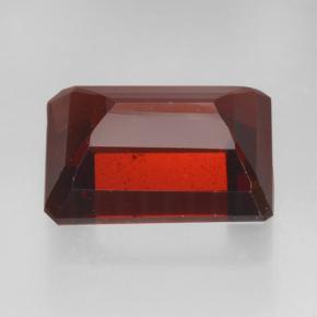 Granato piropo naturale rosso da 3,04 ct, taglio smeraldo, VS
