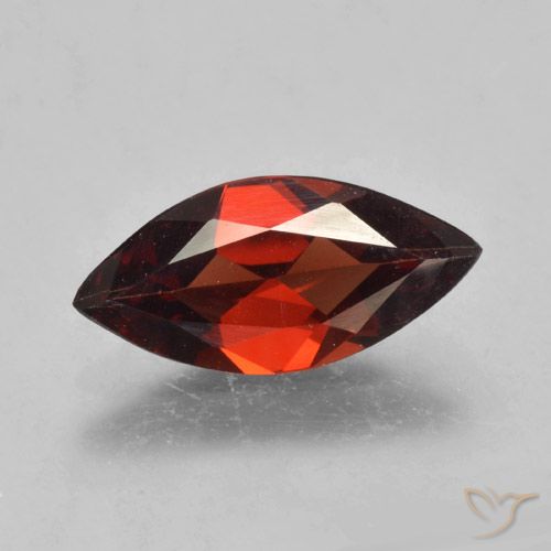 1.76ct Naturale Rosso scuro Granato Piropo, Taglio marquise, VVS-VS
