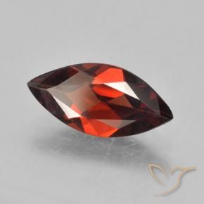 Granato Piropo Rosso scuro naturale da 1.76 ct, Taglio marquise, VVS-VS