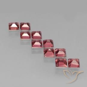 Gemme di Granato Piropo Rosso scuro naturale da 3.82 ct, Quadrato, VS