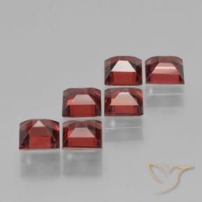 Gemme di Granato Piropo Ribes Rosso naturale da 2.81 ct, Quadrato, VS