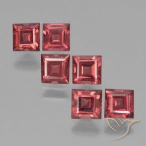 Gemme di Granato Piropo Rosso scuro naturale da 2.72 ct, Quadrato, VS