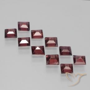 Gemme di Granato Piropo Rosso Sangue Profondo naturale da 3.80 ct, Quadrato, VS