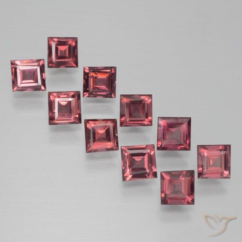 4.24ctw Naturale Rosso scuro Granato Piropo, Quadrato, VS