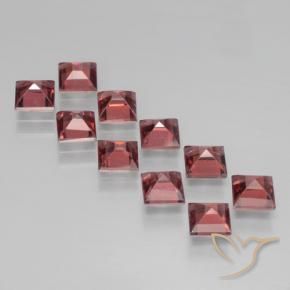 Gemme di Granato Piropo Rosso scuro naturale da 4.50 ct, Quadrato, VS