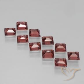 Gemme di Granato Piropo Rosso medio naturale da 3.95 ct, Quadrato, VS