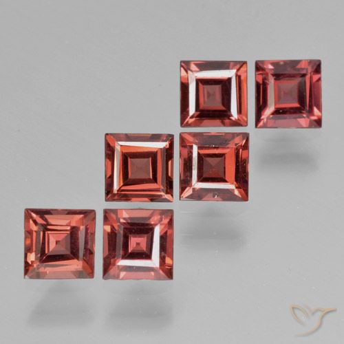 2.68ctw Naturale Rosso scarlatto Granato Piropo, Quadrato, VS