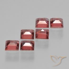Gemme di Granato Piropo Rosso scuro naturale da 2.79 ct, Quadrato, VS