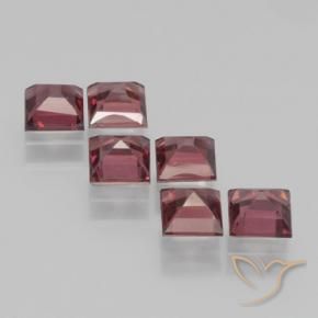 Gemme di Granato Piropo Rosso scuro naturale da 2.54 ct, Quadrato, VS