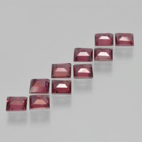 Gemme di Granato Piropo Rosso scuro naturale da 3.70 ct, Quadrato, VS