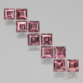 Gemme di Granato Piropo Rosso scuro naturale da 3.87 ct, Quadrato, VS