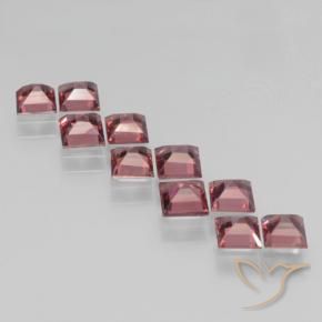 Gemme di Granato Piropo Rosso medio naturale da 3.96 ct, Quadrato, VS