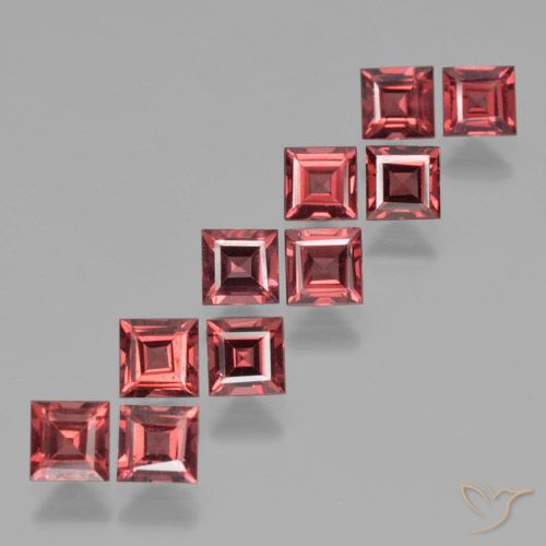 4.26ctw Naturale Rosso cremisi Granato Piropo, Quadrato, VS