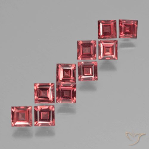 4.03ctw Naturale Rosso scarlatto Granato Piropo, Quadrato, VS