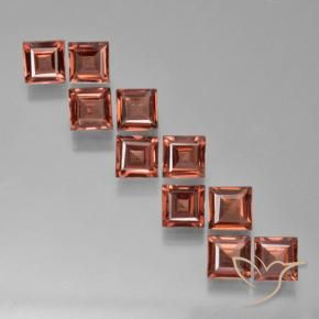 Gemme di Granato Piropo Rosso Cremisi Profondo naturale da 3.76 ct, Quadrato, VS