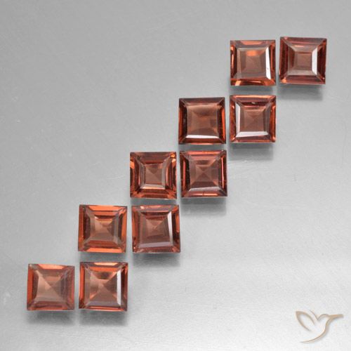 3.52ctw Naturale Rosso rosa scuro Granato Piropo, Quadrato, VS