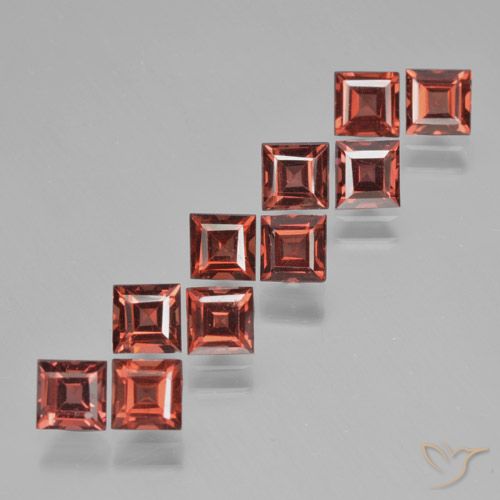 4.61ctw Naturale Rosso scuro Granato Piropo, Quadrato, VS
