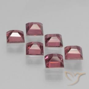 Gemme di Granato Piropo Rosso scuro naturale da 2.69 ct, Quadrato, VS