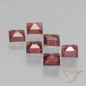 Gemme di Granato Piropo Rosso medio naturale da 2.48 ct, Quadrato, VS