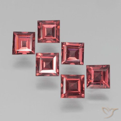 2.55ctw Naturale Rosso scarlatto Granato Piropo, Quadrato, VS