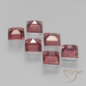 Gemme di Granato Piropo Rosso scarlatto naturale da 2.65 ct, Quadrato, VS