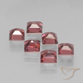 Gemme di Granato Piropo Rosso medio naturale da 2.74 ct, Quadrato, VS