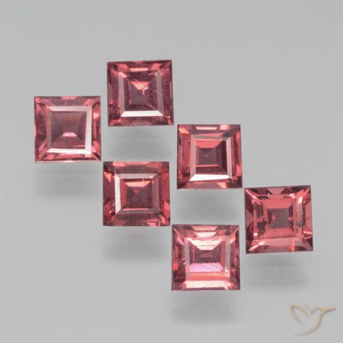 2.51ctw Naturale Rosso medio-scuro Granato Piropo, Quadrato, VS