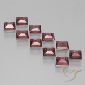 Gemme di Granato Piropo Rosso scuro naturale da 3.82 ct, Quadrato, VS