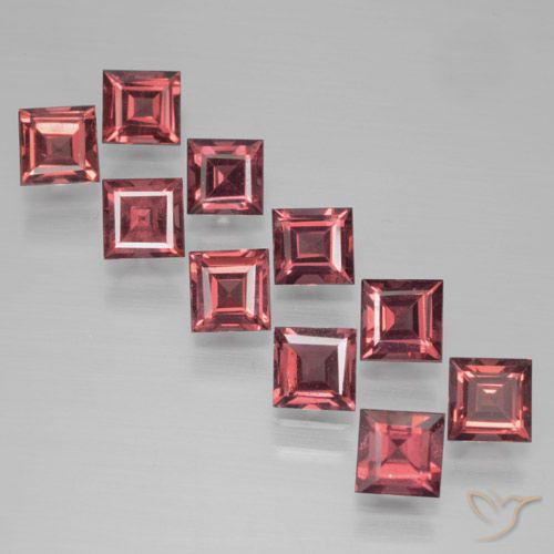 4.62ctw Naturale Rosso scuro Granato Piropo, Quadrato, VS