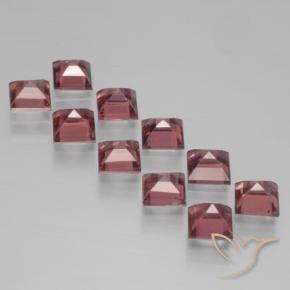 Gemme di Granato Piropo Rosso scuro naturale da 4.62 ct, Quadrato, VS