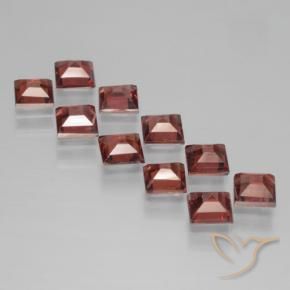 Gemme di Granato Piropo Rosso scuro naturale da 3.98 ct, Quadrato, VS