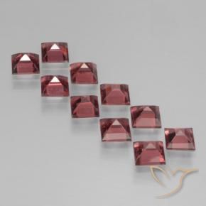 Gemme di Granato Piropo Rosso medio naturale da 4.68 ct, Quadrato, VS