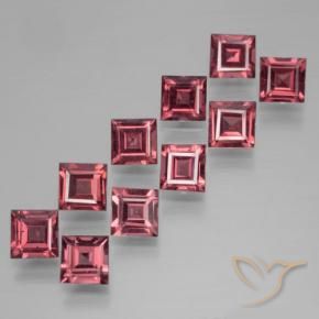 Gemme di Granato Piropo Rosso scuro naturale da 4.26 ct, Quadrato, VS