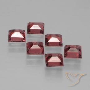 Gemme di Granato Piropo Rosso scarlatto profondo naturale da 2.68 ct, Quadrato, VS