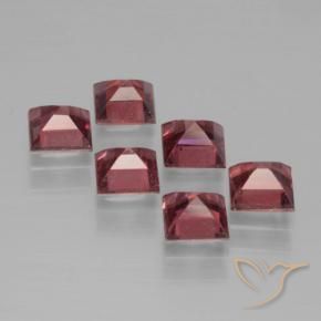 Gemme di Granato Piropo Rosso medio naturale da 2.67 ct, Quadrato, VS