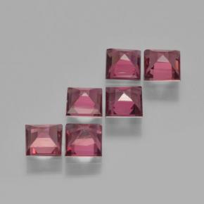 Gemme di Granato Piropo Rosso scuro naturale da 2.12 ct, Quadrato, VS