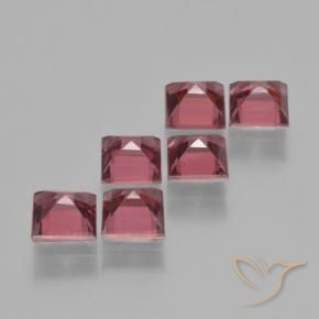 Gemme di Granato Piropo Rosso scuro naturale da 2.54 ct, Quadrato, VS
