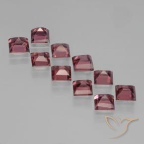 Gemme di Granato Piropo Rosso medio naturale da 4.00 ct, Quadrato, VS