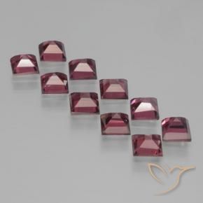 Gemme di Granato Piropo Rosso scuro naturale da 4.30 ct, Quadrato, VS