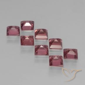 Gemme di Granato Piropo Rosso scuro naturale da 3.05 ct, Quadrato, VS