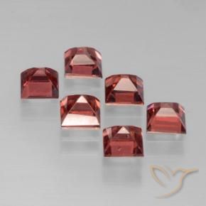 Gemme di Granato Piropo Rosso rosa scuro naturale da 2.64 ct, Quadrato, VS