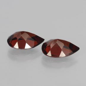 Gemme di Granato Piropo Rosso Sangue Profondo naturale da 4.19 ct, Forma a pera, VVS-VS