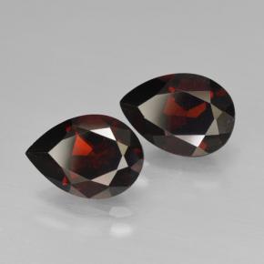 Gemme di Granato Piropo Rosso scuro naturale da 4.85 ct, Forma a pera, VVS-VS