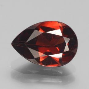 Granato Piropo Rosso scuro naturale da 2.24 ct, Forma a pera, VS