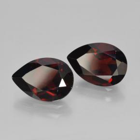 Granato piropo naturale rosso da 4,31 ct, taglio a pera, VVS-VS