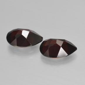 Granato piropo naturale rosso da 4,31 ct, taglio a pera, VVS-VS